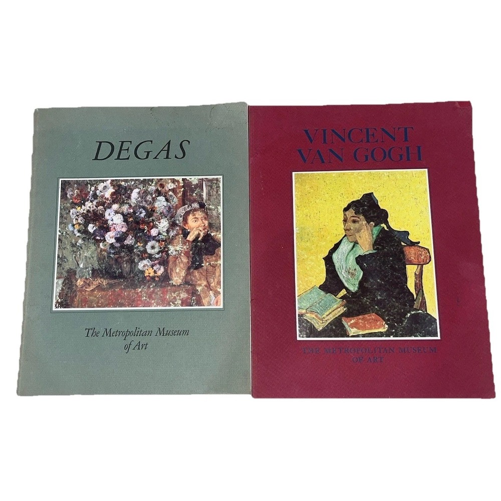 Vintage Metropolitan Museum Art Books Van Gogh Degas Art Collection Lot